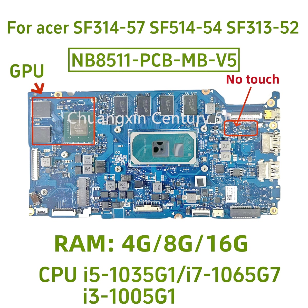 Ddr4 8Gb - NB8511-PCB-MB-V4/V5 moederbord voor Acer Swift SF313-52