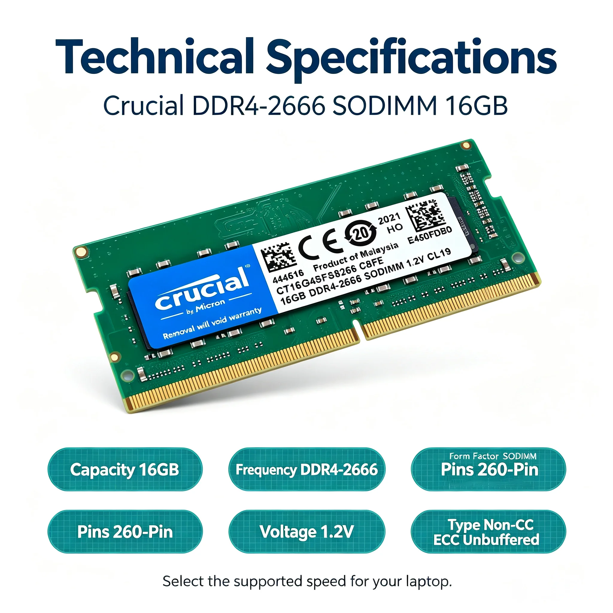 Cruciale DDR4 Laptop RAM SODIM - Ddr4 3200Mhz recensie en prijs