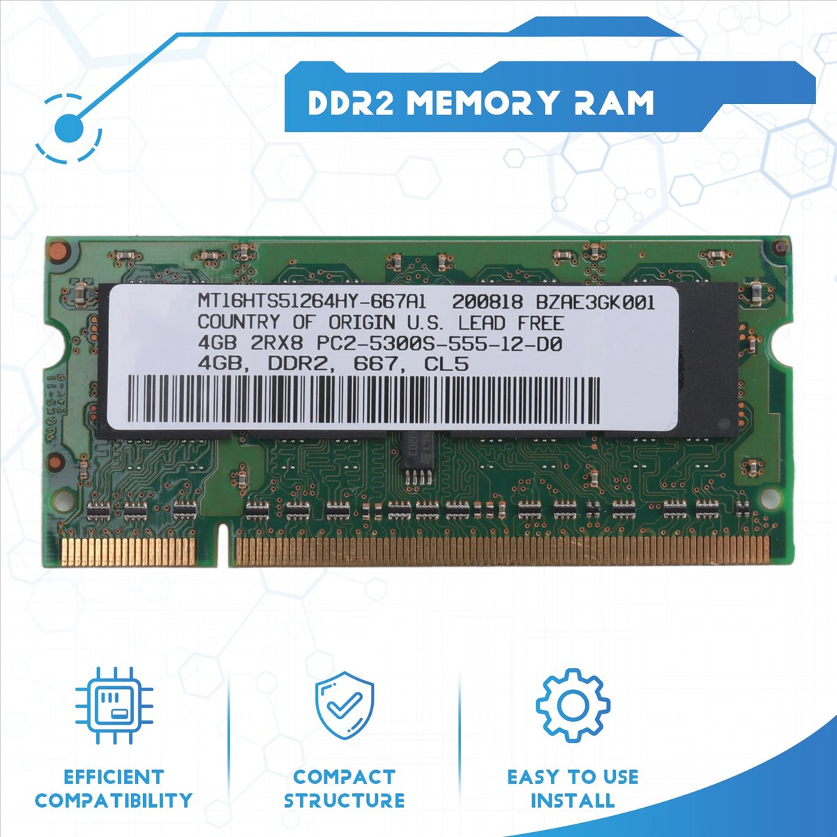 ABAN DDR2 4GB Laptop Ram-geheu - Ddr2 Ram recensie en prijs