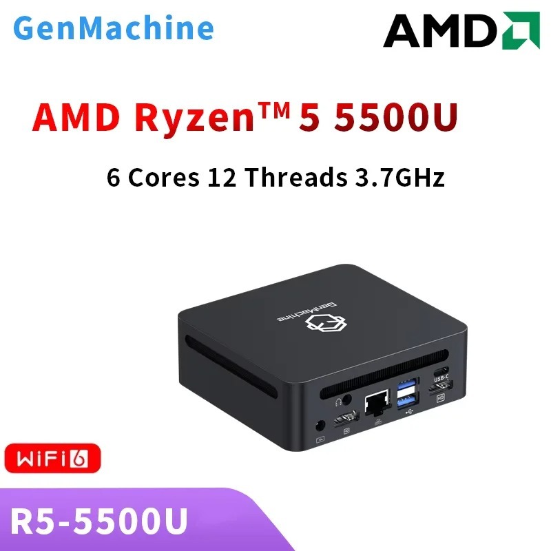 GenMachine Mini PC Ren5000 550 - Ddr4 3200Mhz recensie en prijs