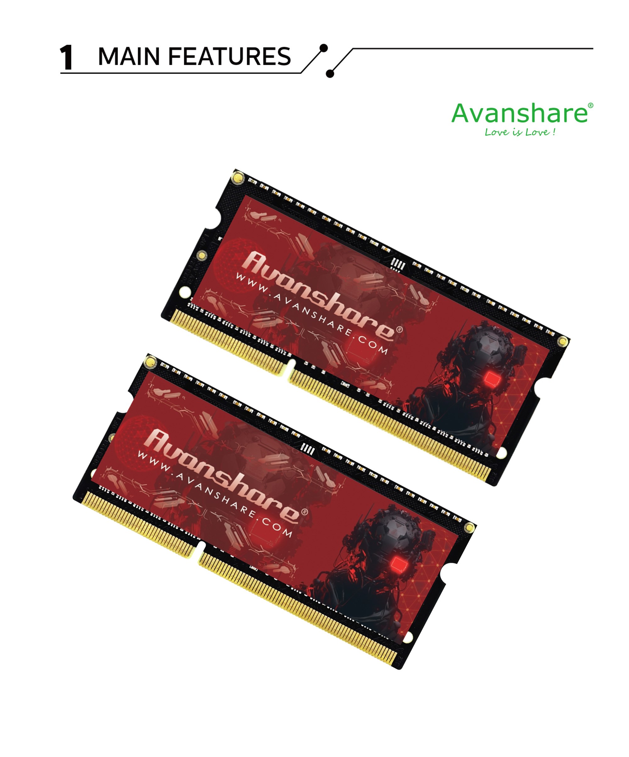 Avanshare RAM-geheugen DDR5 DD - Ddr4 2400Mhz recensie en prijs